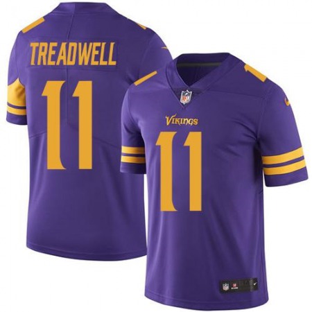 Vikings #11 Laquon Treadwell Purple Youth Stitched NFL Limited Rush Jersey