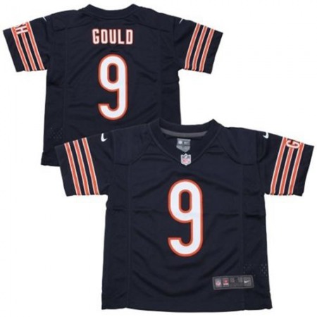 Toddler  Bears #9 Robbie Gould Navy Blue Team Color Stitched NFL Elite Jersey