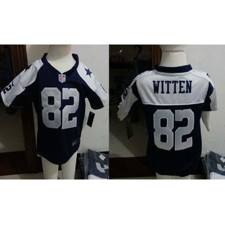 Toddler  Cowboys #82 Jason Witten Navy Blue Thanksgiving Stitched NFL Elite Jersey