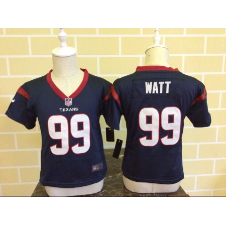 Toddler  Houston Texans #99 J.J. Watt Navy Blue Stitched NFL Jersey