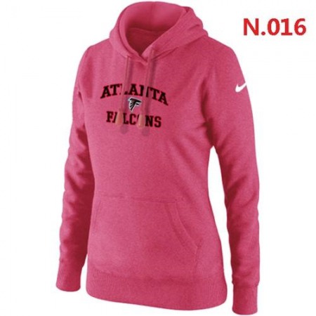 Women's  Atlanta Falcons Heart & Soul Pullover Hoodie Pink