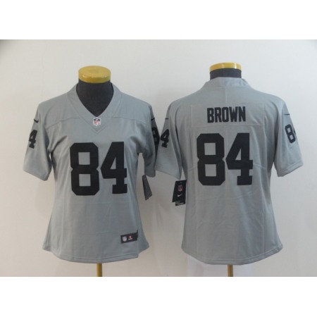 Women's Oakland Raiders  #84 Antonio Brow 2019 Gary Inverted Legend Stitched NFL Jersey(Run Small)