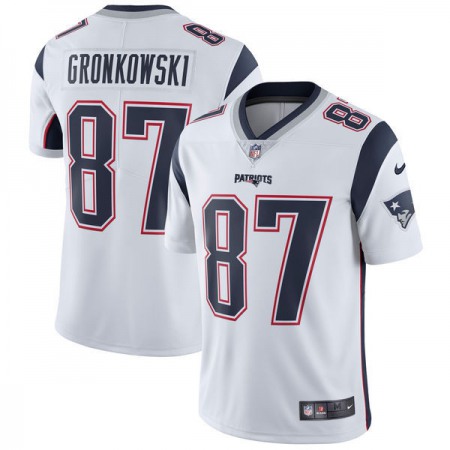 Youth New England Patriots #87 Rob Gronkowski  White Vapor Untouchable Limited Stitched NFL Jersey