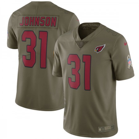 Youth  Arizona Cardinals #31 David Johnson Olive Salute To Service Limited Stitched NFL Jersey