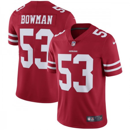 Youth San Francisco 49ers #53 NaVorro Bowman  Scarlet Vapor Untouchable Limited Stitched NFL Jersey